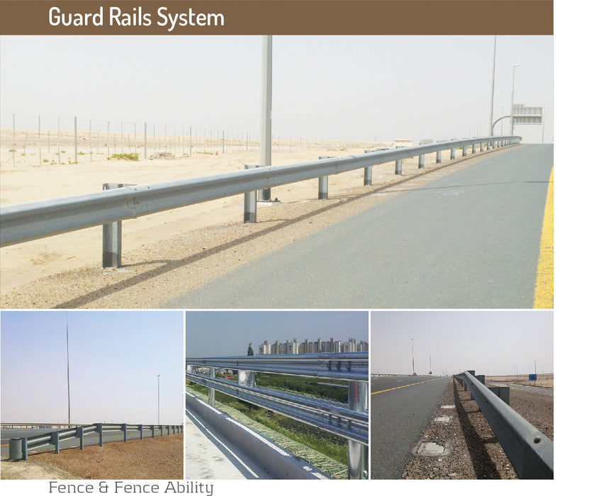 Combined General Security Fences and Guard Rails